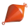 PLASTIMO MOORING BUOY+EYELETS-D28CM ORANGE 43429