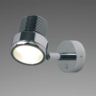 Prebit LED-Anbauleuchte R2-1, chrom-glanz, warmwei 20002605