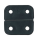 PLASTIMO SCHARNIERE OVAL 70X40 SCHWARZ X10 43680