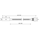 Prebit LED-Flexleuchte 01-1, 500mm seitlich, chrom 20113405