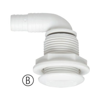 PLASTIMO  VENT ROUND ELBOW FOR D17-19MM HOSE WHT 62146