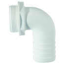 PLASTIMO FITTING 90° 11/2 HOSE D38 BLACK WATER 62079