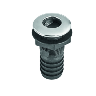 PLASTIMO SCUPPER  NYLON S/S FLANGE 1 1/2 65626