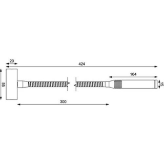 Prebit LED-Flexleuchte 07, 300mm, gold-glanz/Leder 25830019