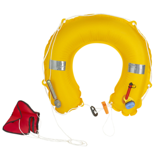 PLASTIMO HUFEISENRETTUNGSRING AUFBLAS. WEIß 65018