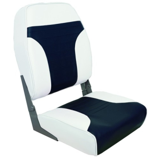 Plastimo SEAT FOLDING HIGH BACK WHITE/BLUE 66209