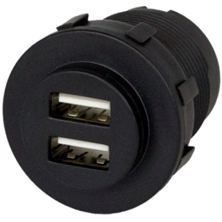 Plastimo USB SOCKET BLACK 5A WITH ILLUMINA 66301