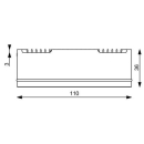 Prebit LED-Anbauleuchte D2-3 Master, chrom-glanz, 22563105