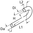 Webasto Formschlauch D15 180 Grad L=580 1320790A