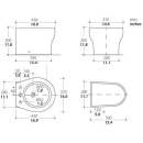 Tecma Elegance 2G Short Bidet - ohne Mischamatur...