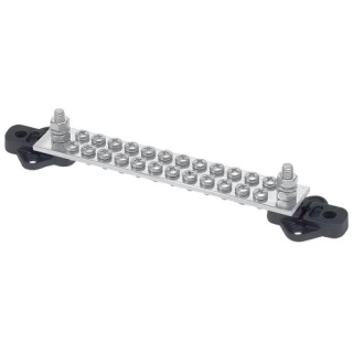 BEP Sammelschiene einzeln 24x 4mm Schraubklemme BB-24W-2S/DSP