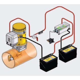 Vetus Serien-Parallschalter 12/24 oder 24/48 Volt BP3008