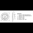 Hella EuroLED 75 Dual Colour, warmweiß/rot, 12V 2JA...