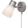 Prebit LED-Anbauleuchte R1-1 mit USB, chrom-matt, 20011907/USB