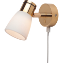 Prebit LED-Anbauleuchte R1-1 mit USB, gold-glanz,...