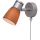 Prebit LED-Anbauleuchte R1-1 mit USB, chrom-matt, 20012307/USB
