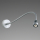 Prebit LED-Flexleuchte 01 mit USB, 300mm, chrom-ma 20113307/USB