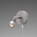 Prebit LED-Anbauleuchte R5 mit USB, chrom-matt, ma...