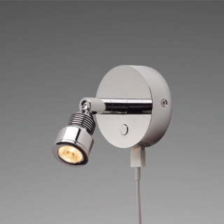 Prebit LED-Anbauleuchte R5 mit USB, chrom-glanz, m 20650105/USB