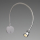 Prebit LED-Flexleuchte 01-1 mit USB, 300mm, chrom- 21113405/USB