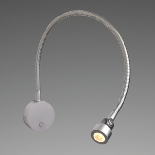 Prebit LED-Flexleuchte 01-1 mit USB, 300mm, chrom- 21113407/USB