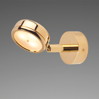 Prebit LED-Anbauleuchte F5, gold-glanz, rot/warmwe 21923309