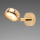 Prebit LED-Anbauleuchte F5, gold-glanz, rot/warmwe 21923309