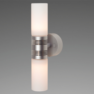 Prebit LED-Anbauleuchte W2HV, chrom-matt, warmweiß 70600207