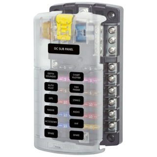BUKH PRO FUSE BLOCK STBLADE 12CIRC W/GND/CVR K1205026