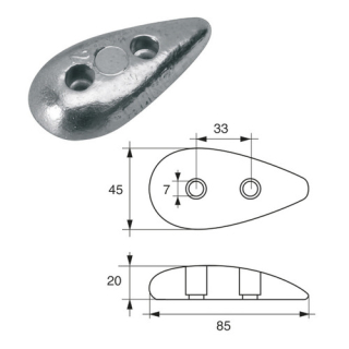 BUKH PRO STANDARD HULL LATES - ANODES L8120203