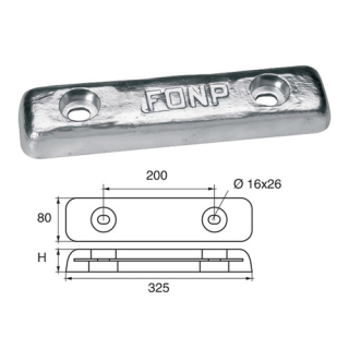 BUKH PRO STANDARD HULL LATES - ANODES L8120420