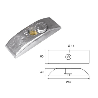 BUKH PRO STANDARD HULL LATES - ANODES L8120404