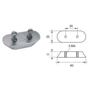 BUKH PRO ANODE F/JOHNSON/EVINRUDE ENGINES L8147301