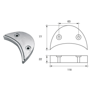 BUKH PRO ANODE F/JOHNSON/EVINRUDE ENGINES L8147302