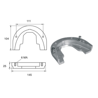 BUKH PRO ANODE F/OMC ENGINES L8142307