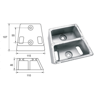 BUKH PRO ANODE F/OMC ENGINES L8142001