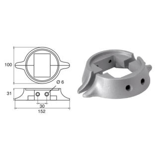 BUKH PRO ANODE F/MERCRUISER/MERCURY ENGINES L8143350
