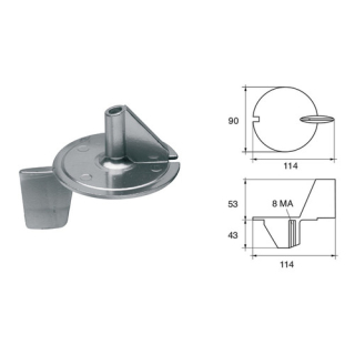 BUKH PRO ANODE F/MERCURY ENGINES L8145312