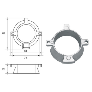 BUKH PRO ANODE F/MERCURY ENGINES L8145018