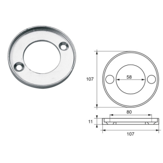 BUKH PRO ZINC AND ALU ANODE F/VOLVO PENTA ENGINES L8140027