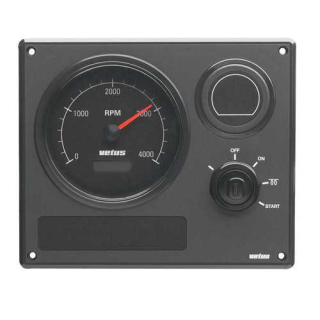Vetus Instrumentenpanel MP22, schwarz, 12 Volt MP22KBS2