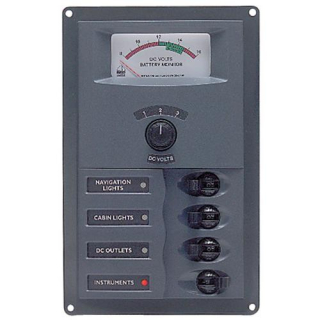 BEP Trennschalter-Panel DC 12V 4x 1-polig 900-AM