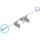 SHIMANO Haltestift BR-M7110 für Bremsbelag inklusive Sicherungsclip Y2GM98020