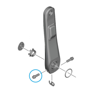 SHIMANO Klemmschraube mit Unterlegscheibe für Kurbel (M6 x 19) Y1GS22100
