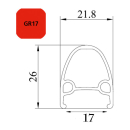 Exal Laufrad GR17 Disc FA003454040