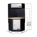 VAR Werkzeuglochwand MO-52xxx für Eckschrank...