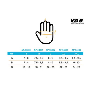 VAR Mechaniker-Handschuhe AP-9430x FA003542222