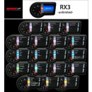 Koso RX-3 TFT Multifunktionsmessgerät RX3 10.000 RPM...