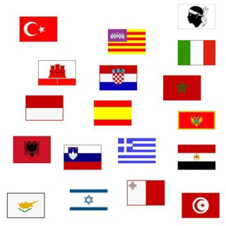 Flagge 20 x 30 cm ALBANIEN DVALB20