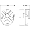 HELLA Zweistufenventilator Turbo 24V schwarz HL003361012